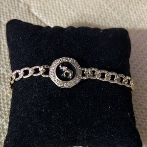 Chic Gold and Black Women's Bracelet